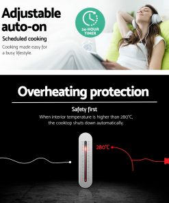 Devanti Ceramic Electric Induction Cook Top Stove- Black