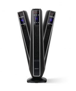 Devanti 2400W Electric Ceramic Tower Heater - Black