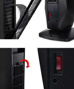 Devanti 2400W Electric Ceramic Tower Heater - Black