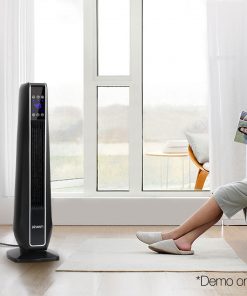 Devanti 2400W Electric Ceramic Tower Heater - Black