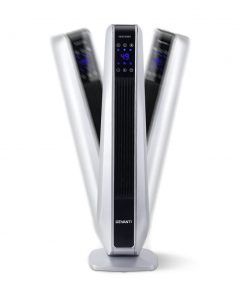 Devanti 2400W Electric Ceramic Tower Heater - Silver