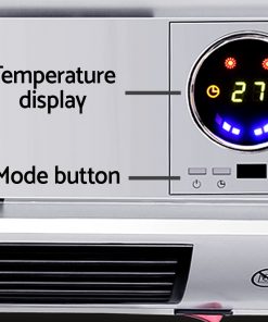 Devanti 2000W Wall Mounted Panel Heater - Silver