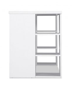 Artiss 3 Level Desk with Storage & Bookshelf - White