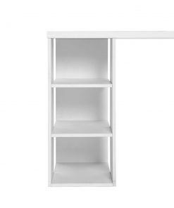 Artiss 3 Level Desk with Storage & Bookshelf - White