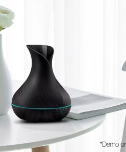 Devanti 400ml 4 in 1 Aroma Diffuser - Dark Wood