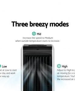 Devanti Evaporative Air Cooler - Black