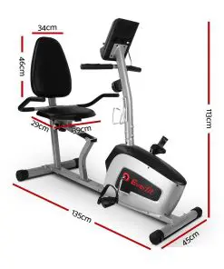 Everfit Magnetic Recumbent Exercise Bike Cycle Trainer Bicycle Home Gym Fitness