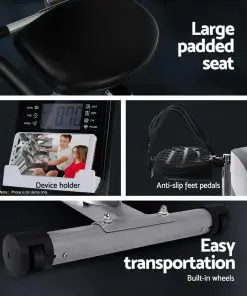 Everfit Magnetic Recumbent Exercise Bike Cycle Trainer Bicycle Home Gym Fitness