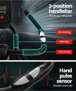 Everfit Spin Exercise Bike Cycling Flywheel Fitness Commercial Home Gym Red