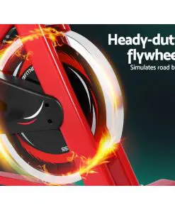 Everfit Spin Exercise Bike Cycling Flywheel Fitness Commercial Home Gym Red