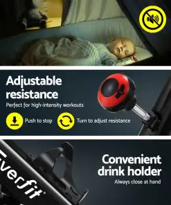 Everfit Spin Exercise Bike Fitness Commercial Home Workout Gym Equipment Black