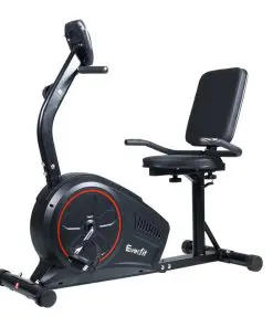 Everfit Magnetic Recumbent Exercise Bike Fitness Trainer Home Gym Equipment Black