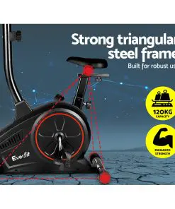 Everfit Exercise Bike Training Bicycle Fitness Equipment Home Gym Trainer Black