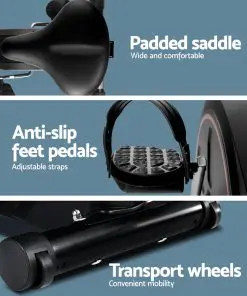 Everfit Exercise Bike Training Bicycle Fitness Equipment Home Gym Trainer Black