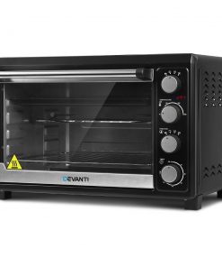 Devanti Electric Convection Oven Benchtop Rotisserie Grill 45L Black