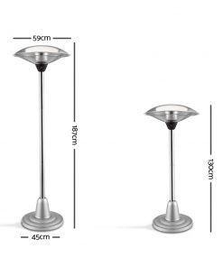 Devanti 2500w Electric Portable Patio Strip Heater
