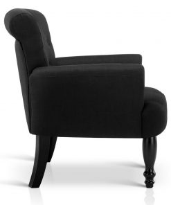 Artiss French Lorraine Chair Retro Wing - Black