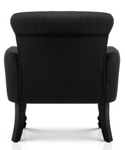 Artiss French Lorraine Chair Retro Wing - Black
