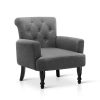 Artiss French Lorraine Chair Retro Wing – Grey Artiss French Lorraine Chair Retro Wing – Grey
