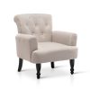 Artiss French Lorraine Chair Retro Wing – Taupe
