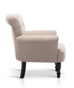 Artiss French Lorraine Chair Retro Wing - Taupe