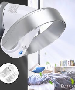 Devanti Bladeless Wall Fan - Silver