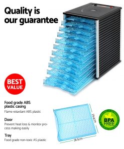 Devanti Commercial Food Dehydrator with 12 Trays