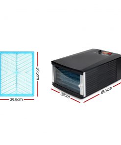 DEVANTI 6 Trays Commercial Food Dehydrator Fruit Dryer