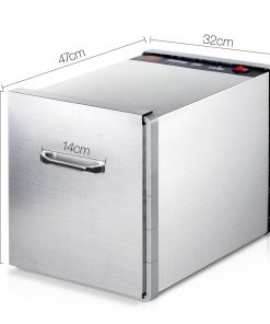 5 Star Chef Stainless Steel Food Dehydrator with 10 Trays