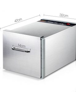 5 Star Chef Stainless Steel Food Dehydrator with 8 Trays