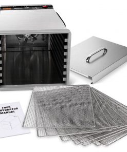 5 Star Chef Stainless Steel Food Dehydrator with 8 Trays