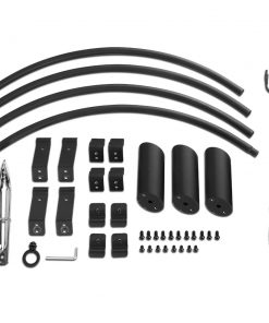 Grillz 30 Inch Portable Outdoor Fire Pit and BBQ - Black