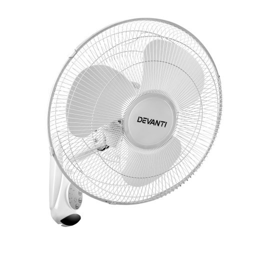 Devanti 40cm 16" Wall Mountable Fan - White