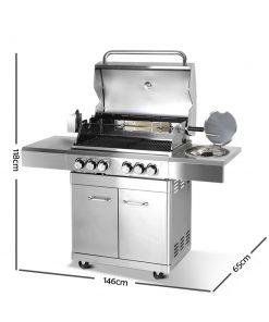 Stainless Steel 6 Burner Gas BBQ
