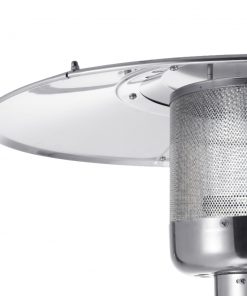 Devanti Portable Gas Patio Heater - Black and Silver