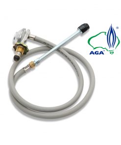 Devanti Portable Gas Patio Heater - Black and Silver