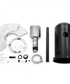 Devanti Portable Gas Patio Heater - Black and Silver