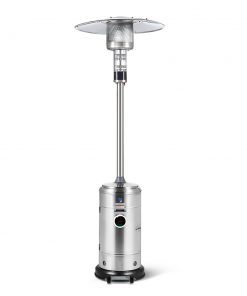 Devanti Portable Gas Patio Heater - Silver