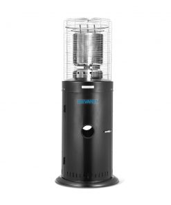 Devanti Portable Gas Patio Heater – Black and Silver