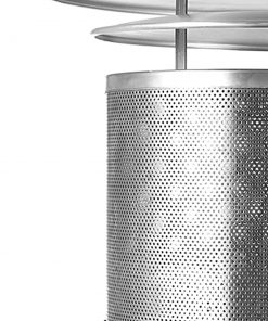 Devanti Portable Gas Patio Heater - Black and Silver