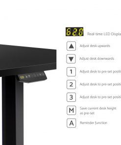 Artiss Electric Motorised Height Adjustable Standing Desk Laptop 2-Motor 160cm