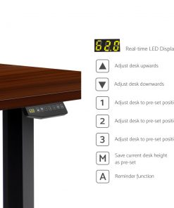 Artiss Electric Motorised Height Adjustable Standing Desk Laptop 2-Motor 150cm