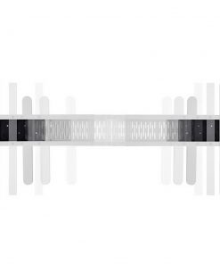 Electric Motorised Height Adjustable Standing Desk - White Frame with 160cm Black Top