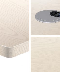 Artiss Height Adjustable Standing Desk Sit Stand Motorised Electric Roskos III White White Oak