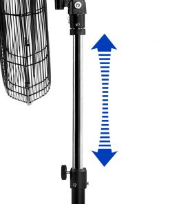 Devanti Adjustable Industrial Standing Fan - Black