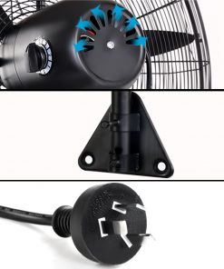 Devanti Industrial Wall Mounted Fan – Black