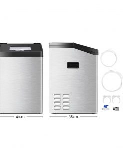 Devanti Commercial 8KG Ice Maker - Stainless Steel