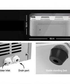 Devanti Commercial 8KG Ice Maker - Silver