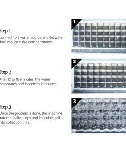 Devanti Commercial 8KG Ice Maker - Silver