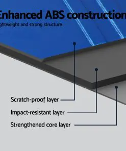 Wanderlite 2PCS Carry On Luggage Sets Suitcase TSA Travel Hard Case Lightweight Blue